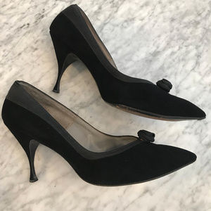 1950s 50s Vintage PinUp Vampy Stiletto Heels 8.5 B